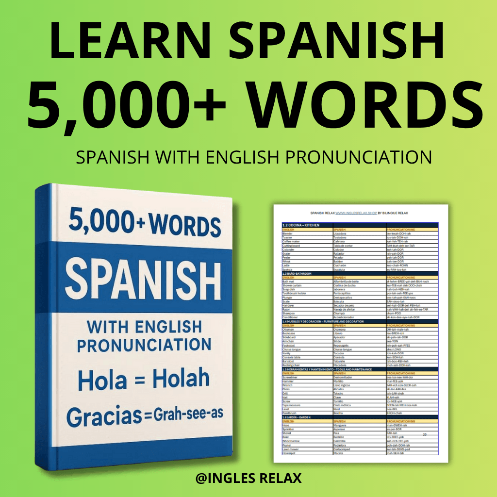Spanish Relax ®- 5,000 Spanish Words with English Pronunciation