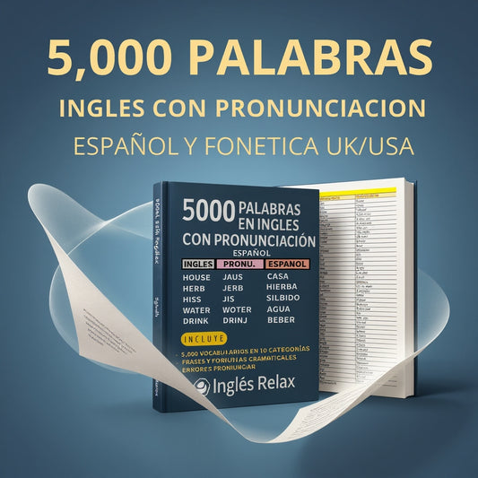 Ingles Relax- 5,000 Palabras en ingles con pronunciación español y Fonética UK/USA