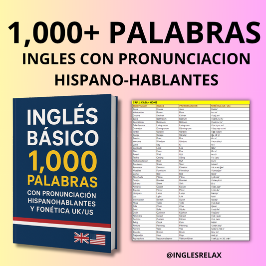 Ingles Relax- 1,000 Palabras en Ingles con Pronunciacion HispanoHablantes